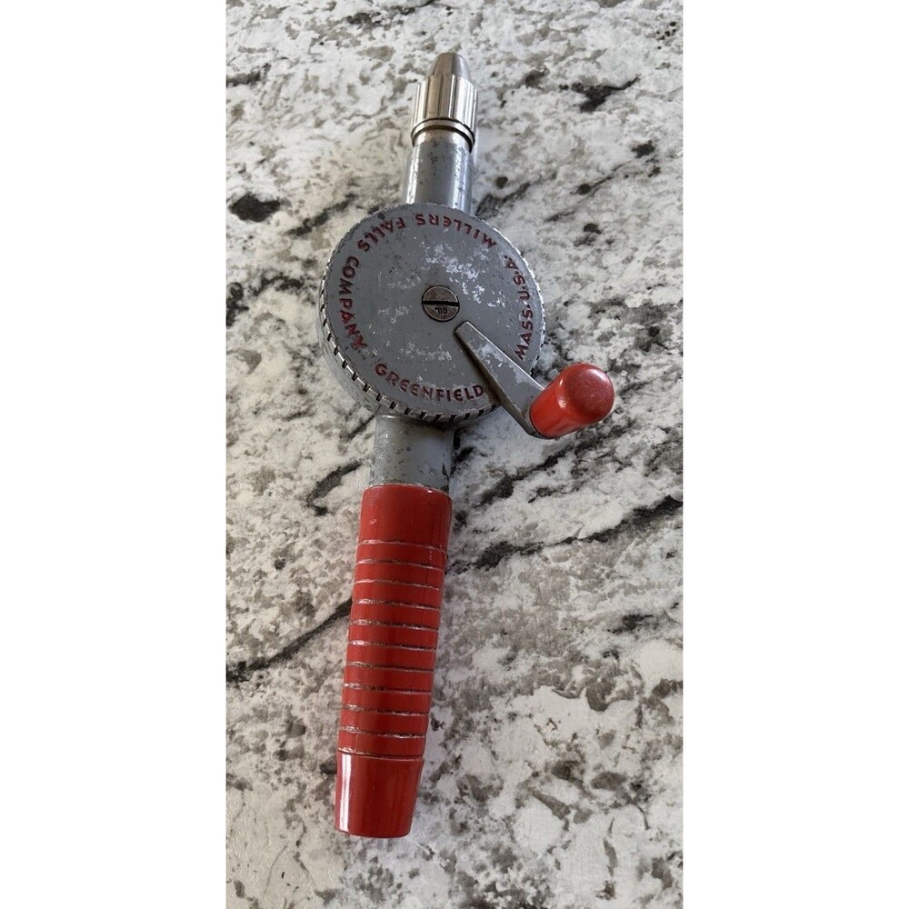 Vintage MILLERS FALLS 'Buck Rogers' No. 104 Egg Beater Hand Drill, USA Made